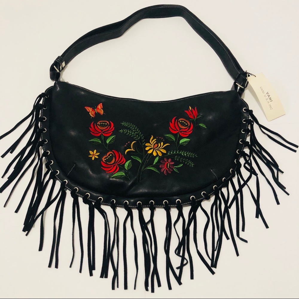 VANI vegan leather cross-body bag